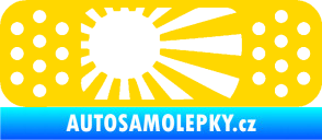 Samolepka Náplast 002 pravá jasně žlutá
