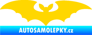 Samolepka Netopýr 006 jasně žlutá