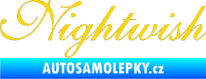 Samolepka Nightwish jasně žlutá