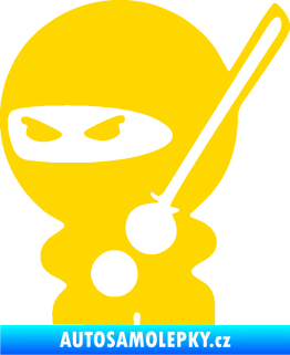 Samolepka Ninja baby 001 levá jasně žlutá