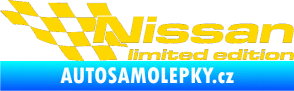 Samolepka Nissan limited edition levá jasně žlutá