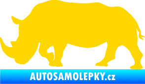 Samolepka Nosorožec 002 levá jasně žlutá