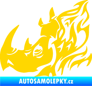 Samolepka Nosorožec 004 levá jasně žlutá