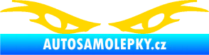 Samolepka Oči 003  jasně žlutá