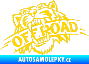 Samolepka Off Road 001  jasně žlutá