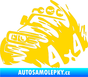 Samolepka Off Road 002 levá 4x4 jasně žlutá