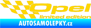 Samolepka Opel limited edition levá jasně žlutá