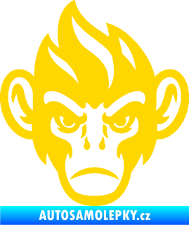 Samolepka Opičák 002 levá jasně žlutá