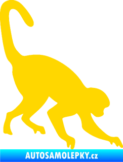 Samolepka Opice 002 pravá jasně žlutá