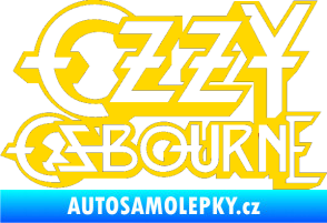 Samolepka Ozzy Osbourne 001 jasně žlutá