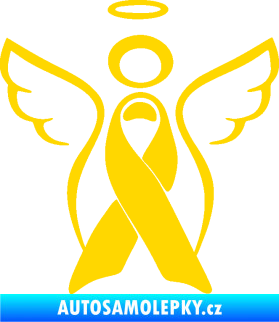 Samolepka Památeční andělíček memory jasně žlutá