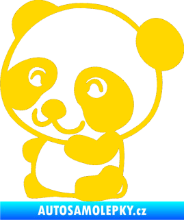 Samolepka Panda 002 levá jasně žlutá