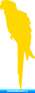 Samolepka Papoušek 001 levá jasně žlutá