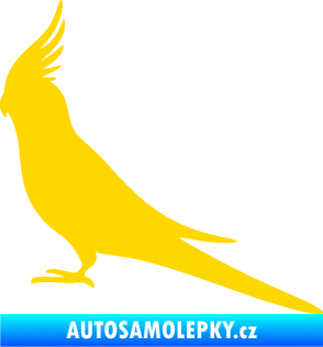 Samolepka Papoušek 002 levá jasně žlutá