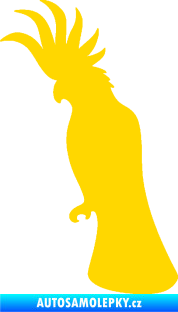 Samolepka Papoušek 003 levá jasně žlutá