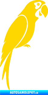 Samolepka Papoušek 009 pravá jasně žlutá