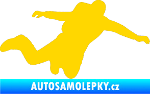 Samolepka Parašutista 001 pravá jasně žlutá