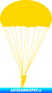 Samolepka Parašutista 002 jasně žlutá