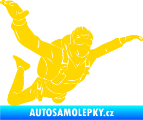 Samolepka Parašutista 004 pravá jasně žlutá