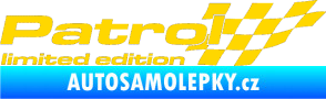 Samolepka Patrol limited edition pravá jasně žlutá
