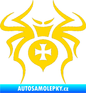 Samolepka Pavouk 003 křižák jasně žlutá
