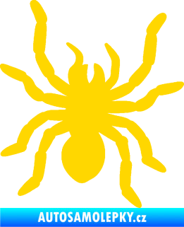 Samolepka Pavouk 014 pravá jasně žlutá