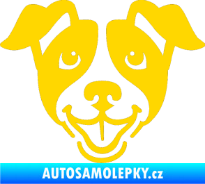 Samolepka Pes 065 jasně žlutá