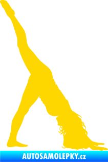 Samolepka Pilates 001 pravá jasně žlutá