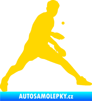 Samolepka Ping pong 002 pravá jasně žlutá