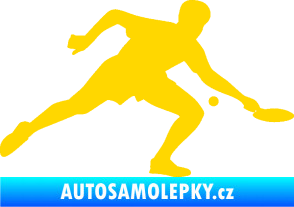 Samolepka Ping pong 001 pravá jasně žlutá