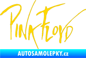Samolepka Pink Floyd 002 jasně žlutá