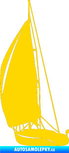 Samolepka Plachetnice 001 levá jasně žlutá