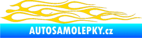 Samolepka Plameny 003 jasně žlutá