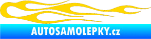 Samolepka Plameny 024 jasně žlutá