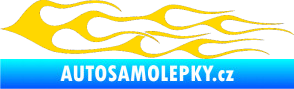 Samolepka Plameny 028 jasně žlutá
