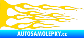 Samolepka Plameny 036 jasně žlutá