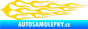 Samolepka Plameny 037 jasně žlutá