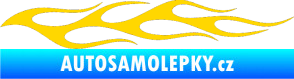 Samolepka Plameny 054 jasně žlutá