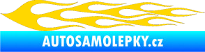 Samolepka Plameny 061 jasně žlutá
