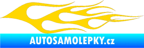 Samolepka Plameny 066 jasně žlutá