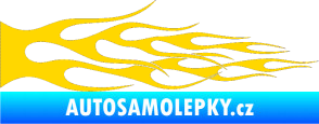 Samolepka Plameny 068 jasně žlutá