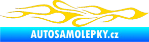 Samolepka Plameny 080 jasně žlutá