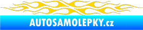 Samolepka Plameny 085 jasně žlutá
