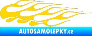 Samolepka Plameny 091 jasně žlutá