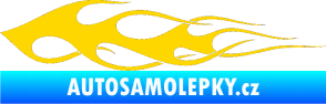 Samolepka Plameny 099 jasně žlutá