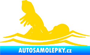 Samolepka Plavání 005 pravá jasně žlutá