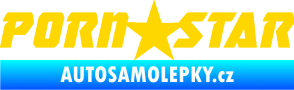 Samolepka Porn star  jasně žlutá