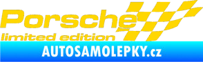 Samolepka Porsche limited edition pravá jasně žlutá