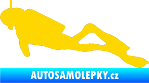 Samolepka Potápěč 009 levá jasně žlutá