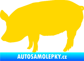Samolepka Prase 001 levá jasně žlutá